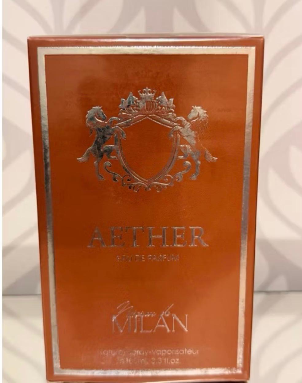 Frasco do perfume Aether