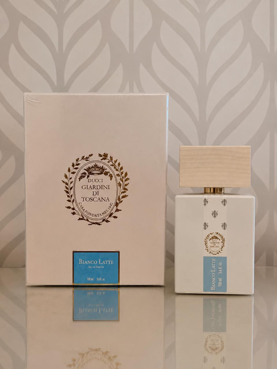 Frasco do perfume Giardini di Toscana Bianco Latte