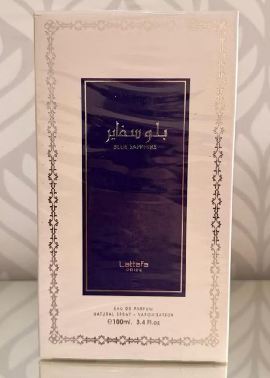 Frasco do perfume Blue Sapphire