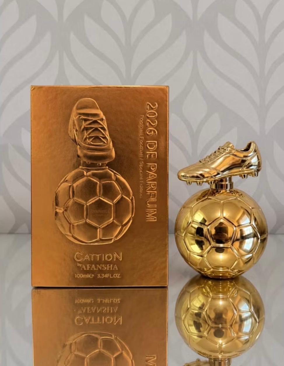 Frasco do perfume Bola de Ouro Copa do Mundo 2026