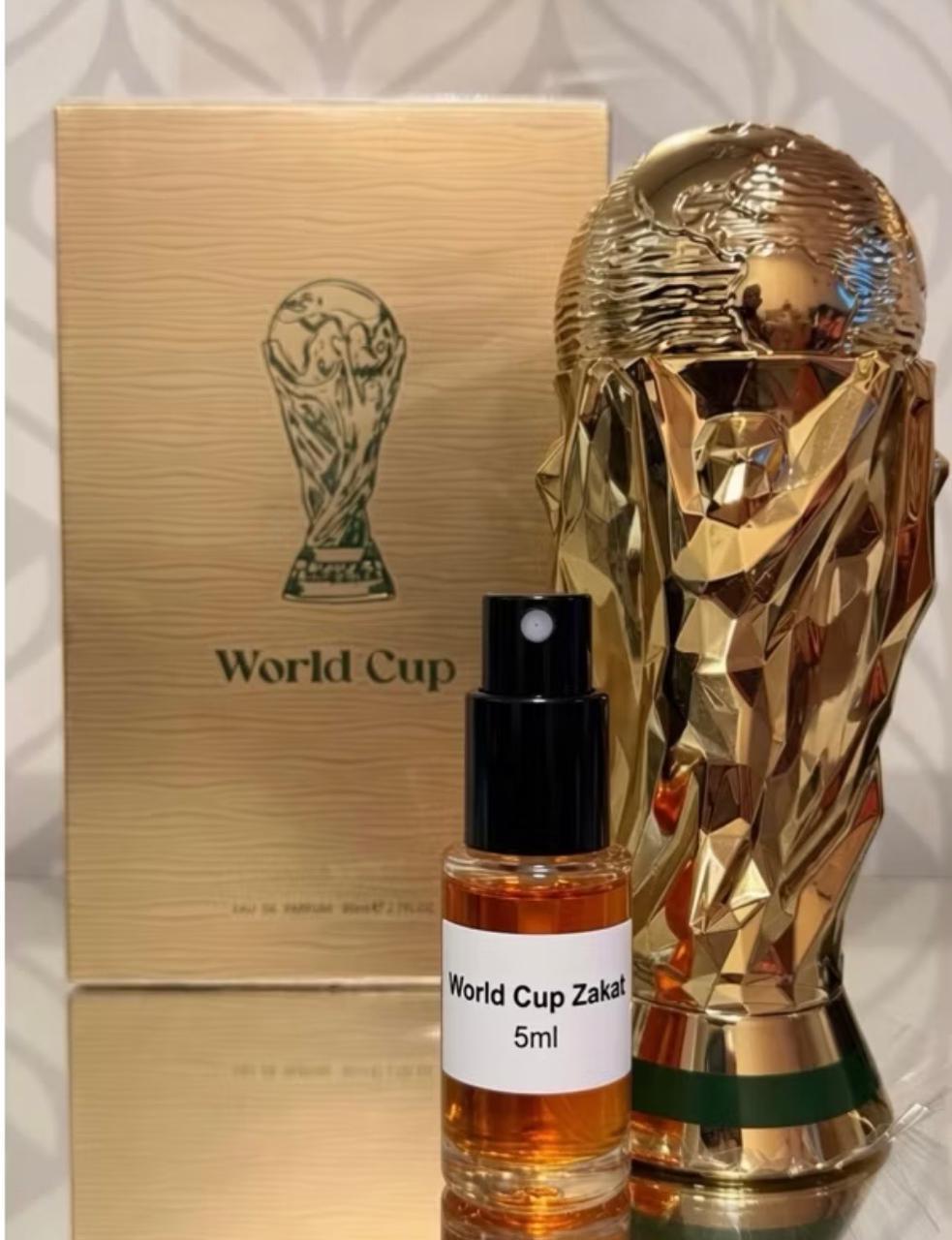 Frasco do perfume World Cup Zakat (Decante)